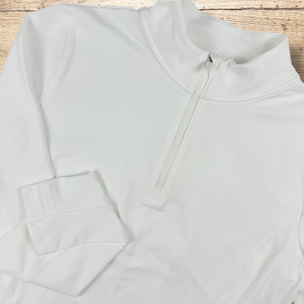 CALIA Womens Cold Dash 1/4 Zip Long Sleeve Pullover Top Size‎ XXL White NWT